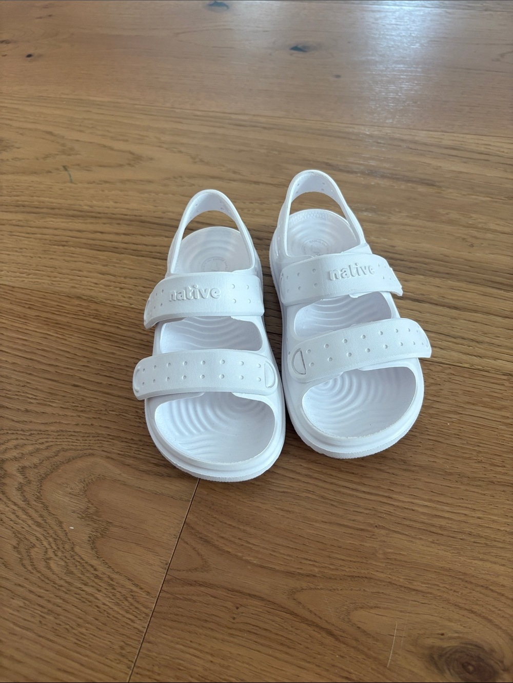 Native White Kids Adjustable Strap Sandals
